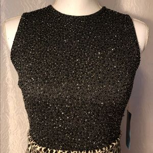 Donna Karan Beaded Bodysuit